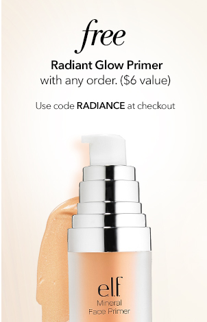 FREE Shipping on Mother’s Day Items + FREE Radiant Glow Primer w/ ANY e.l.f. Order!