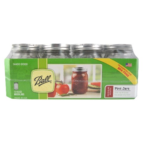 12 Ball Pint Regular Mouth Canning Jars Only $5.99!