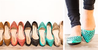 Cut Out Pointed Toe Flats – 5 Colors – $15.99!