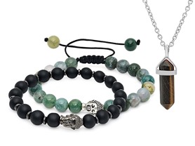 Natural Healing Gemstone Bracelet & Necklace – Just $8.99!
