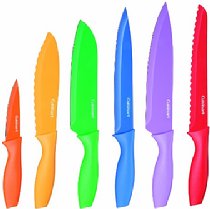 Colorful 12 Piece Cuisinart Knife Set w/Blade Guards – $17.66!