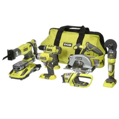 ONE+ 18-Volt Lithium-Ion Ultimate 6 Tool Combo Kit—$199! (Save $100!) ONE+ 18-Volt Lithium-Ion Ultimate 6 Tool Combo Kit—$199! (Save $100!)