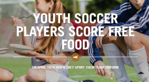Soccer Kids Get BOGO Free Meals at Chipotle Today Only! Soccer Kids Get BOGO Free Meals at Chipotle Today Only!