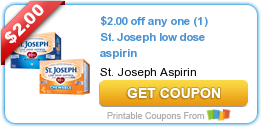 Coupons: MiraLAX, Neo-Synephrine, St. Joseph, and Revolution Foods