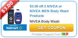 New $3/2 Nivea Body Wash Coupon!