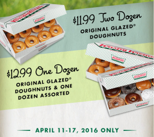 2 Dozen Krispy Kreme Doughnuts Just $11.99!