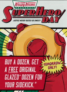 Free Doughnut at Krispy Kreme Tomorrow! (6/3)
