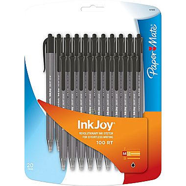 Paper Mate InkJoy Retractable Ballpoint Pen – 20 pack – $4.00!