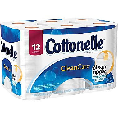 Cottonelle Gentle Clean Care Bath Tissue, 12 rolls—$3.99!! (Reg $10.99)