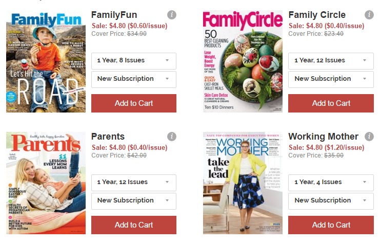 Magazine Subscriptions for Only $4.80/yr! (No Auto-renewal)