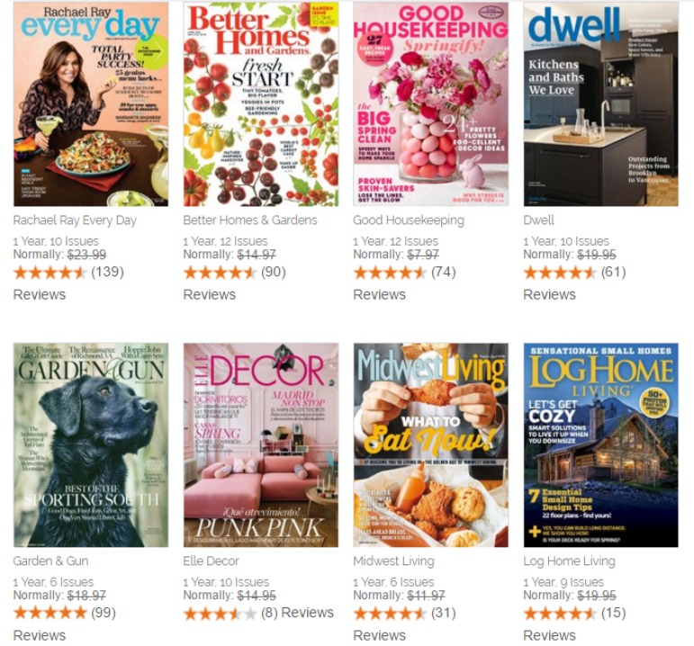 Three Magazine Subscriptions Only $12!