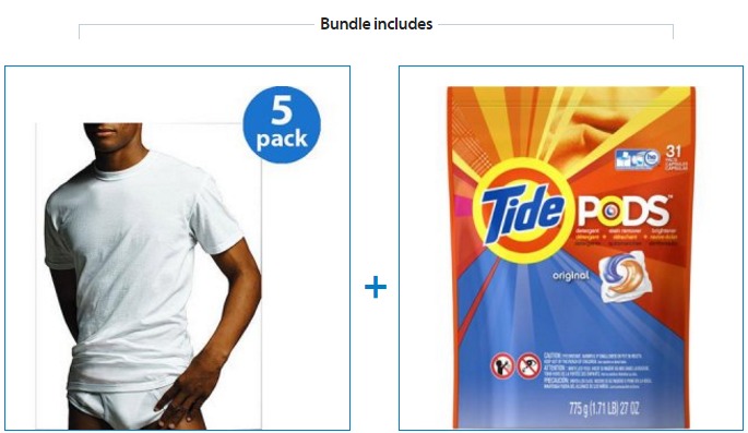Gildan Men’s Crew T-shirt 5 Pack and 31 ct Tide PODS Only $11.94!