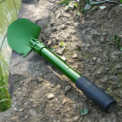 Serrated Folding Camping Shovel with Pick—$8.99 Free Shipping!