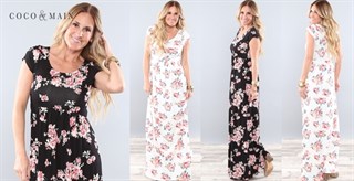 Long Floral Maxi Dress – $22.99!