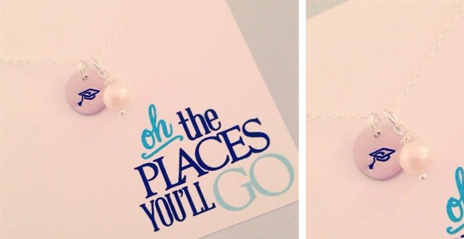 Oh The Places You Will Go – Graduation Necklace – $8.99!