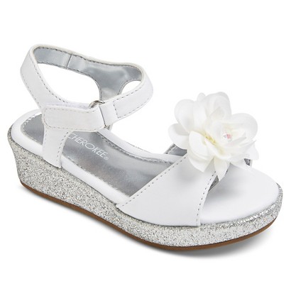 Toddler Girls’ Jelena Satin Glitter Wedge Sandals Just $9.98! (Reg $19.99)