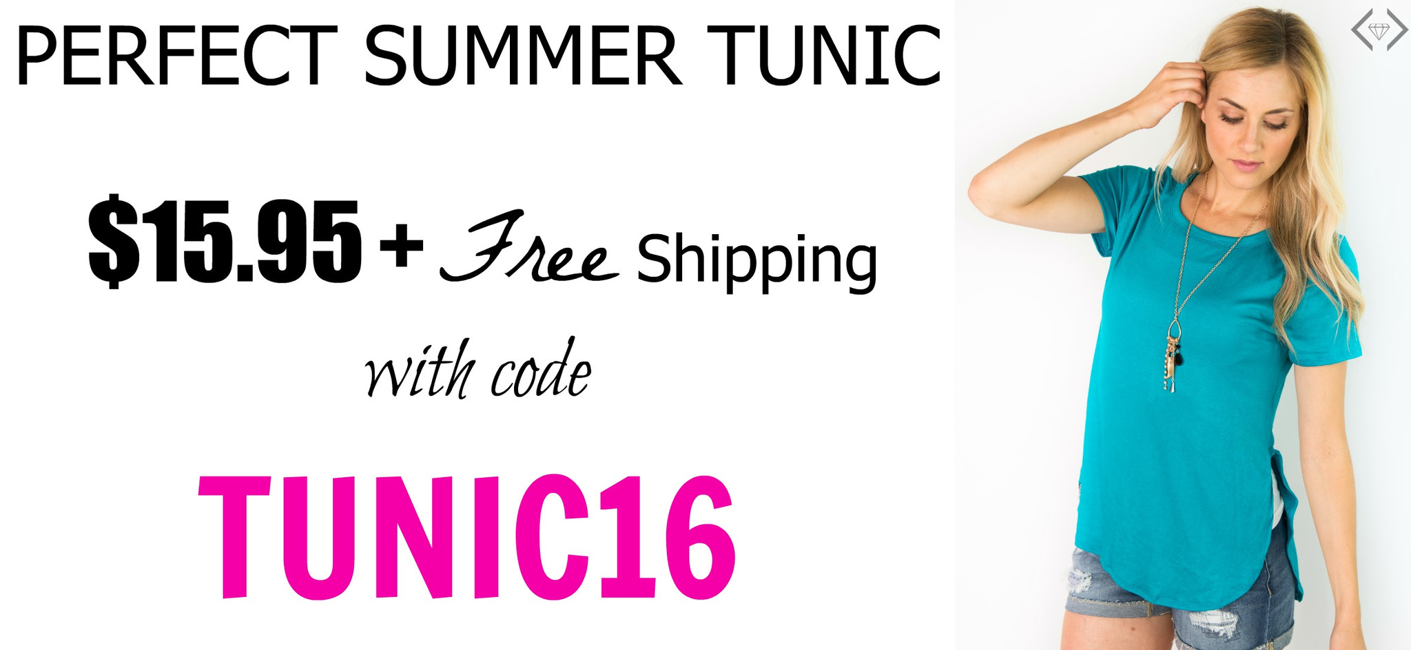 Fun Summer Tunics for $15.95 & FREE SHIPPING!