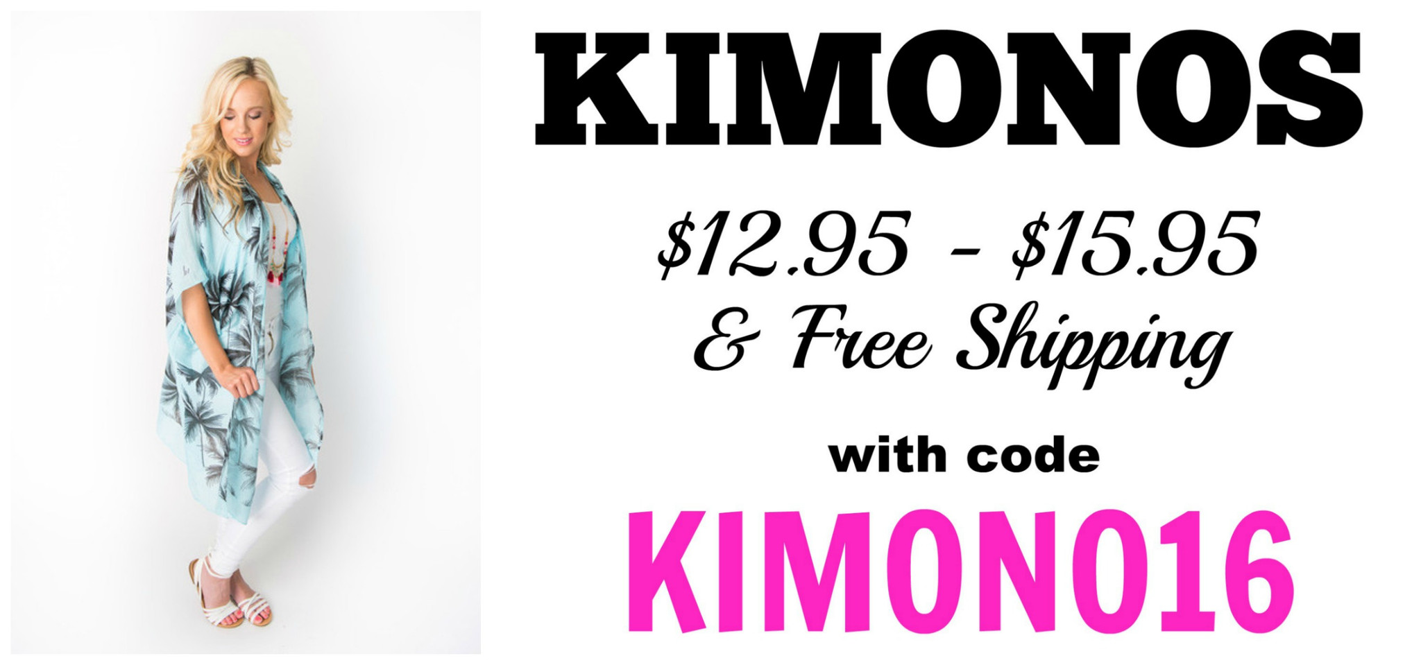 Comfy Kimonos From $12.95 Shipped!