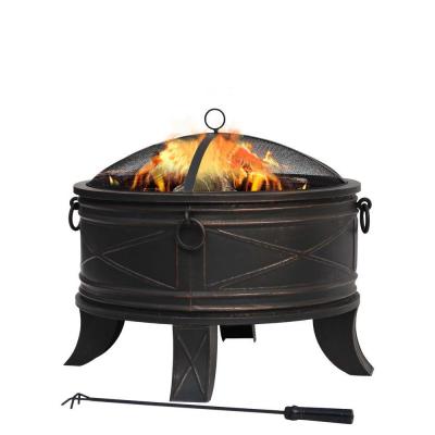 Hampton Bay Quadripod 26 in. Round Fire Pit—$69 + Free Pickup or Shipping