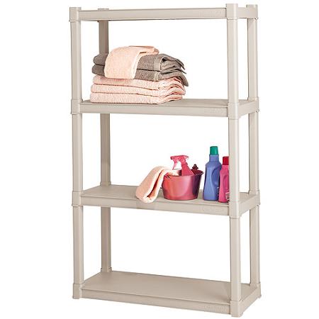 Sterilite 4 Shelf Unit Down to $23.00! (Save $16.00)