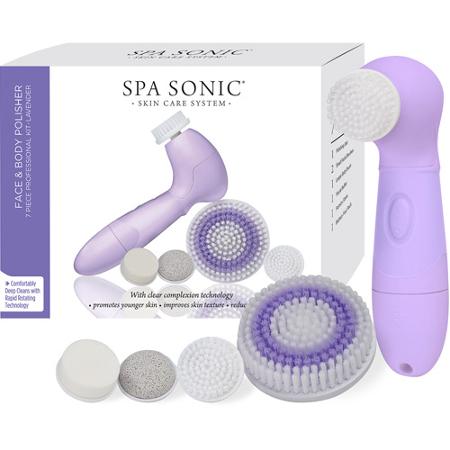 Spa Sonic Skin Care System Face & Body Polisher 7-pc Kit—$39.95! (Reg $64.99)