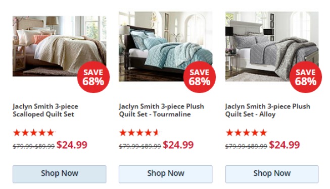 Jaclyn Smith 3-pc Quilt Sets Only $24.99! (Reg $79.99+)