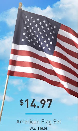 American Flag Set Only $14.97 (2.5 x 4)