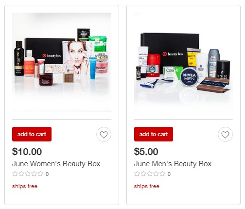 Target Beauty Boxes Available | Men’s $5 or Women’s $10!