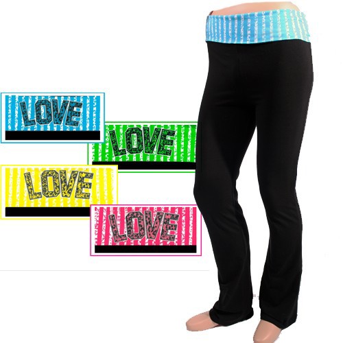 Prestige Yoga Pants With LOVE Sequins Only $6.99 Shipped!