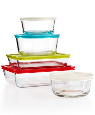 Pyrex 10-Piece Simply Store Set with Colored Lids—$13.99!