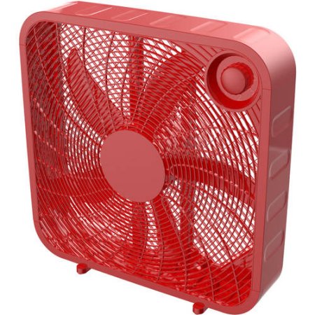 20″ Box Fan in Red or White for Only $16.88