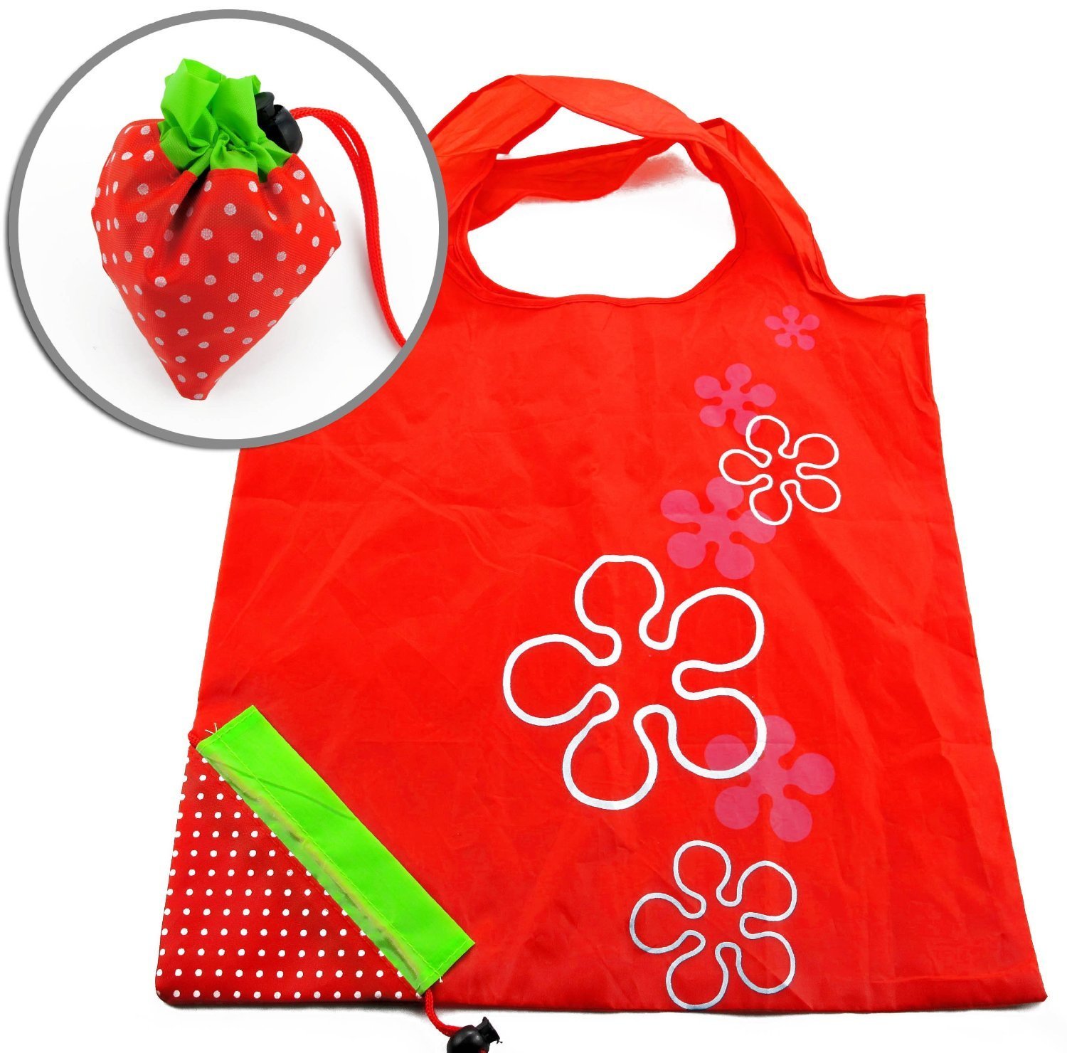Foldable Compact Strawberry Reusable Shopping Bag—$1.66 shipped! (Or LESS)