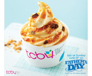Free Froyo for Dads at TCBY on June 19th!