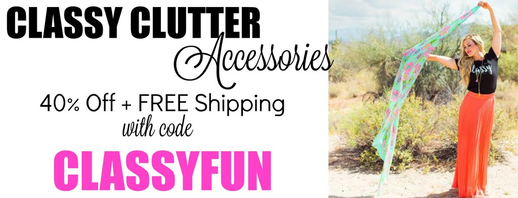 40% off Classy Clutter Accessories + FREE Shipping!