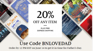 20% Off and FREE Shipping at Barnes and Noble