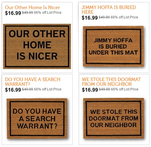 CRAZY Doormats Only $16.99 From WOOT!