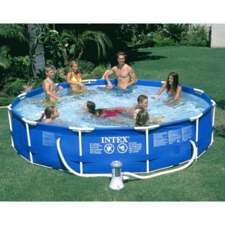 Intex 12′ x 30″ Metal Frame Swimming Pool With Filter—$159.99 (Reg $199.99) Intex 12′ x 30″ Metal Frame Swimming Pool With Filter—$159.99 (Reg $199.99)