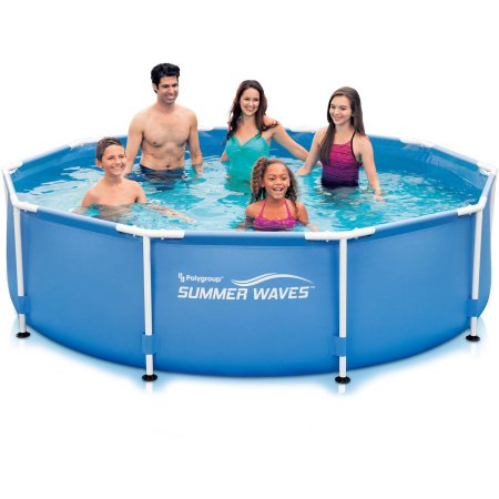 Summer Waves 10′ x 30″ Round Metal Frame Pool—$59.00