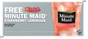 free minute maid strawberry lemonade
