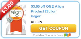 COUPONS: Align, Charmin, Bounty, Kellogg’s, Solarcaine, Boost, and Gain