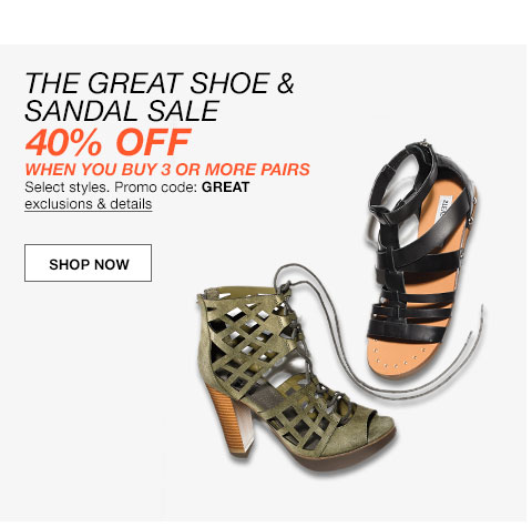 Macy’s Great Shoe Sale | Up to EXTRA 40% OFF!