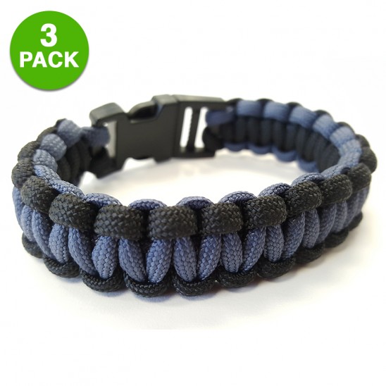 Paracord Survival Bracelet 3-pack Only $4.99 Shipped!