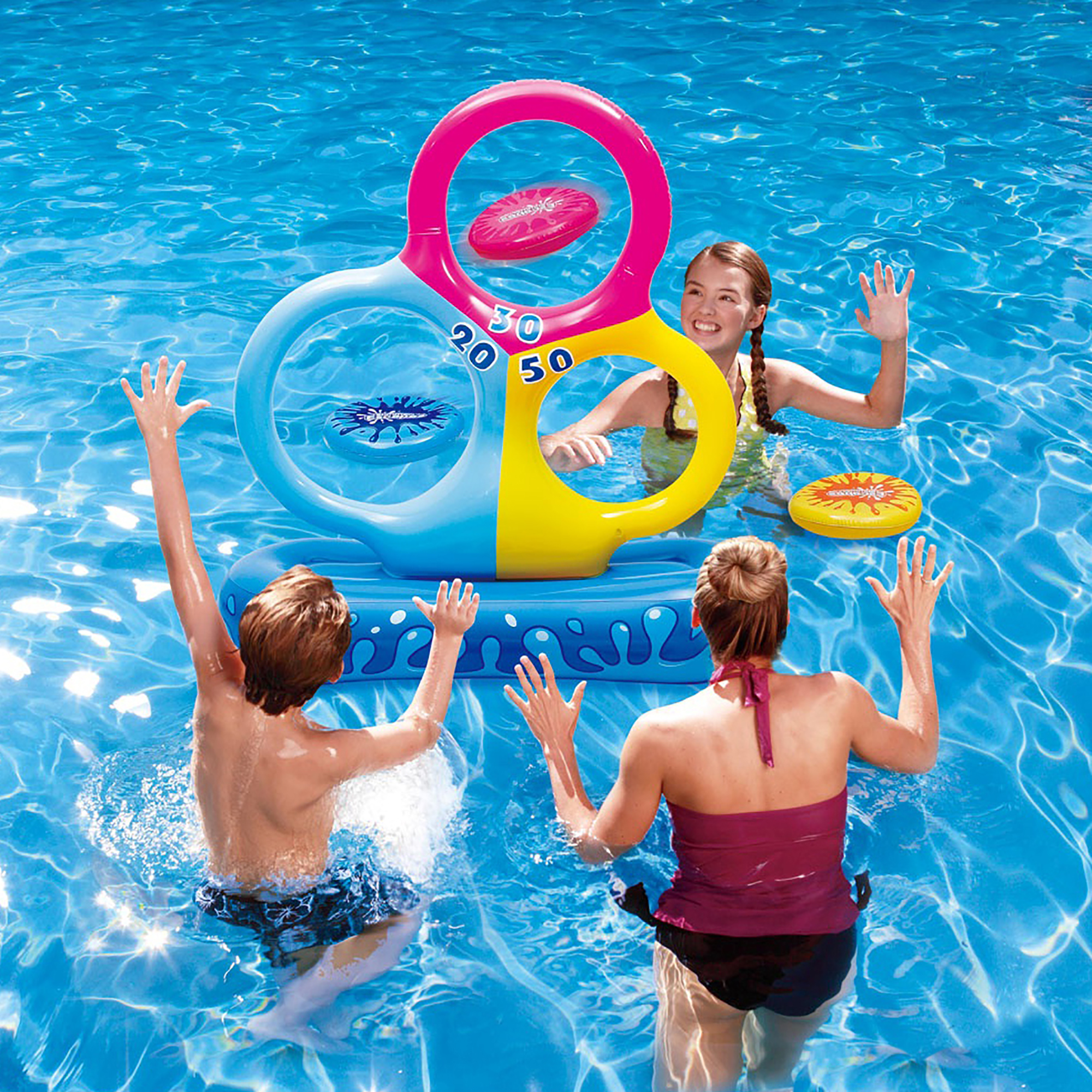 Blue Wave Tri-Hoop Disc Toss Pool Game—$22.33! (Was $41.95)