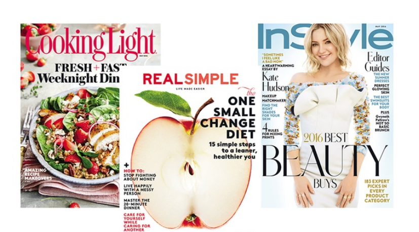 Real Simple, Cooking Light or InStyle Magazine Subscriptions Just $5!