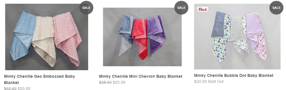 Bebe Bella Minky Chenille Baby Blankets Only $20 Shipped