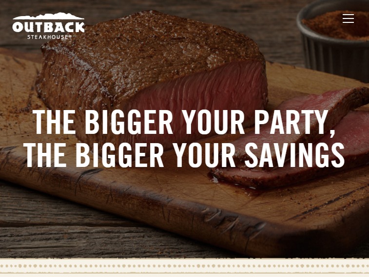 Up to 20% Off Outback Steakhouse!