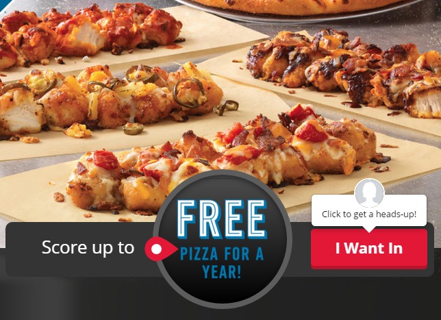 WIN Free Domino’s Pizza for a YEAR!