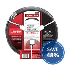 Craftsman 5/8″ 75 Foot Hose Only $24.99! Craftsman 5/8″ 75 Foot Hose Only $24.99!