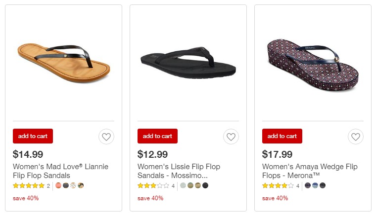 Save 40% on Flip Flops, Totes, and Hats From Target!