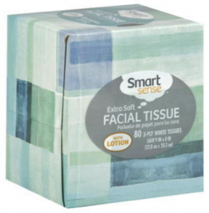 smart sense facial tissue